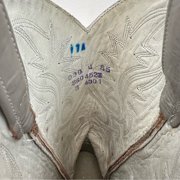 Dan Post Gray Western Patterned Cowboy Boots - Picture 5 of 8